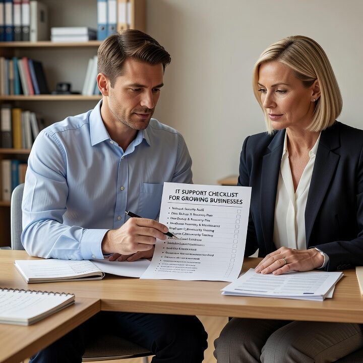 Use this IT support checklist to identify gaps in cybersecurity, backup, network readiness, and help desk coverage before they affect your business.