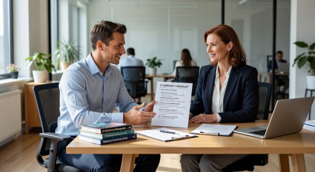 Essential IT support checklist for growing businesses. Learn help desk requirements, response times, documentation needs, and scalable support processes.