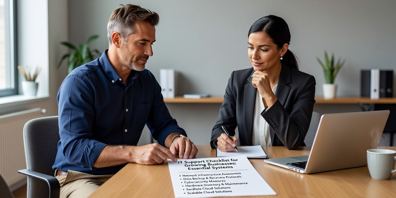 IT Support Checklist for Growing Businesses: Essential Systems Featured Image Essential IT support checklist for growing businesses. Learn to build reliable help desk procedures, security standards, and employee processes that scale.