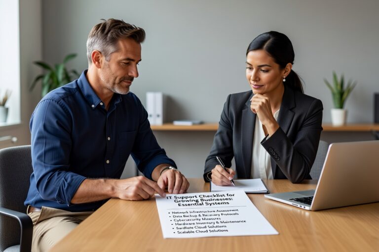 Essential IT support checklist for growing businesses. Learn to build reliable help desk procedures, security standards, and employee processes that scale.