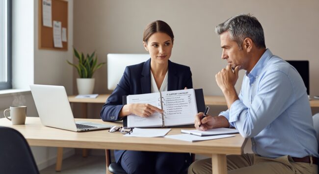 Essential IT support checklist for businesses under 100 employees. Covers daily monitoring, security reviews, user management, and strategic planning.
