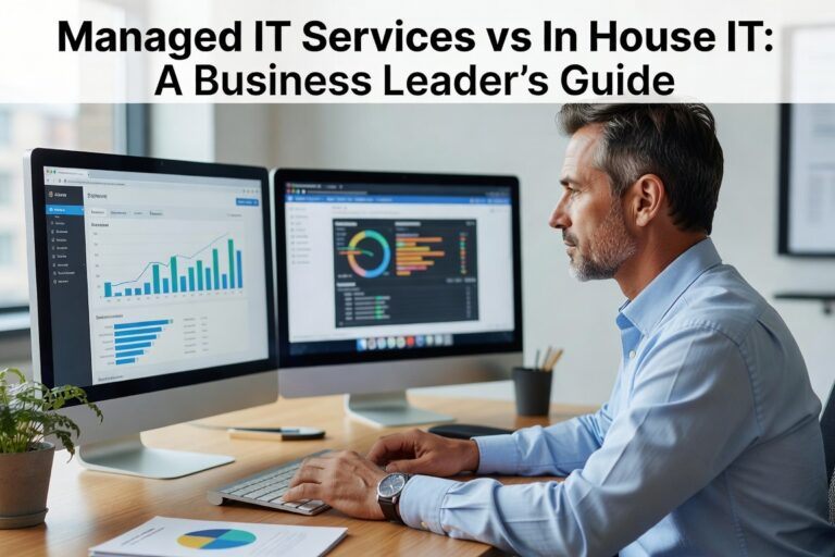 Compare managed IT services vs in house IT teams. Learn about costs, expertise, response times, and control to make the best IT support decision for your business.