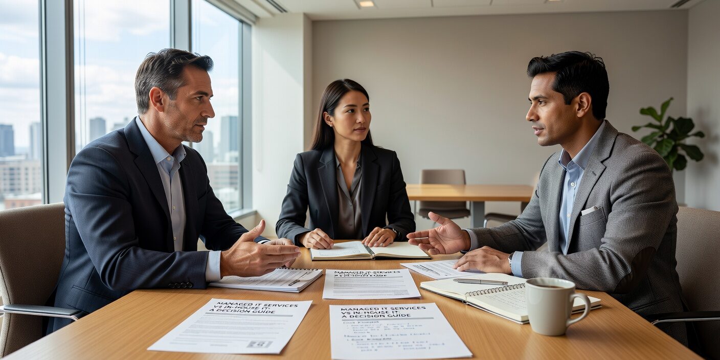 Compare managed IT services vs in house IT for your business. Learn about costs, capabilities, and hybrid options to make the right choice for growth and security.