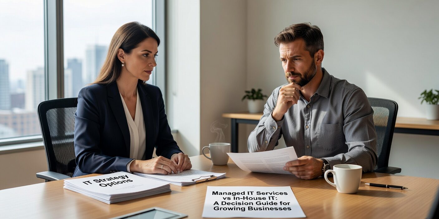 Compare managed IT services vs in-house IT for growing businesses. Learn about costs, security benefits, and decision factors to choose the right approach.