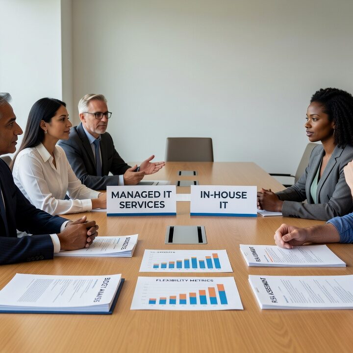 Compare managed IT services vs in house IT staff. Learn the real costs, risks, and flexibility differences to make the right choice for your growing business.