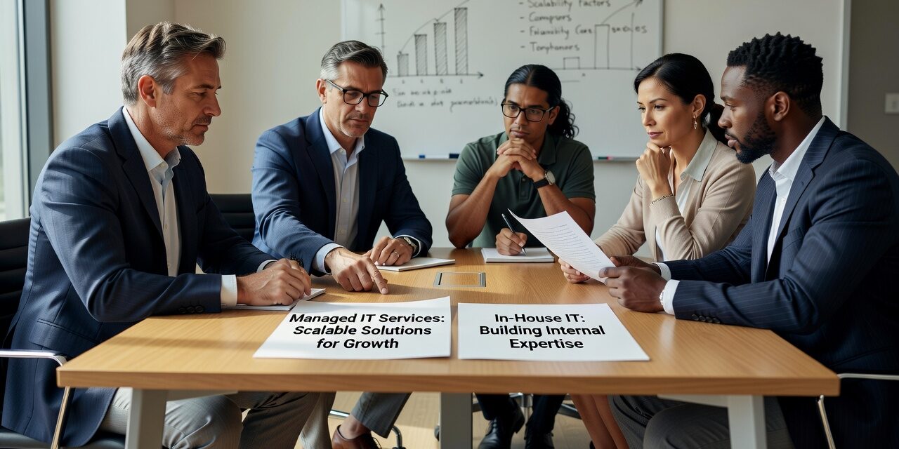 Managed IT Services vs In House IT: Decision Guide for Growing Companies Featured Image Compare managed IT services vs in house IT for growing companies. Learn cost differences, capability gaps, and decision factors to choose the right IT support model.