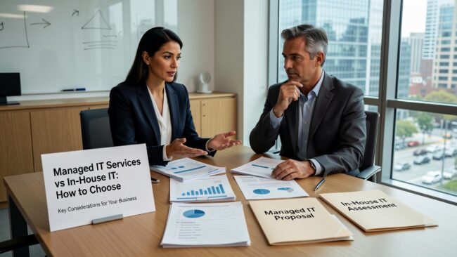 Choosing between managed IT services vs in-house IT? This practical guide compares cost, coverage, and risk to help business leaders make a smarter decision.