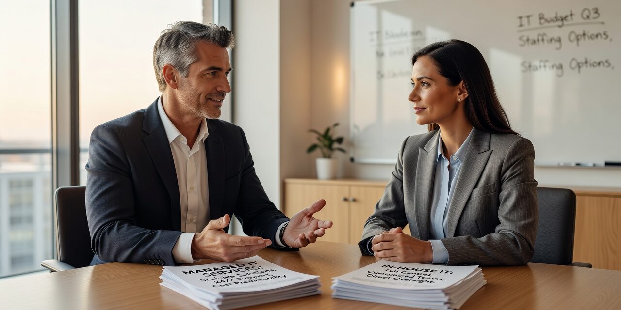 Comparing managed IT services vs in-house IT? Learn how each model works, where each falls short, and how to decide what fits your business.