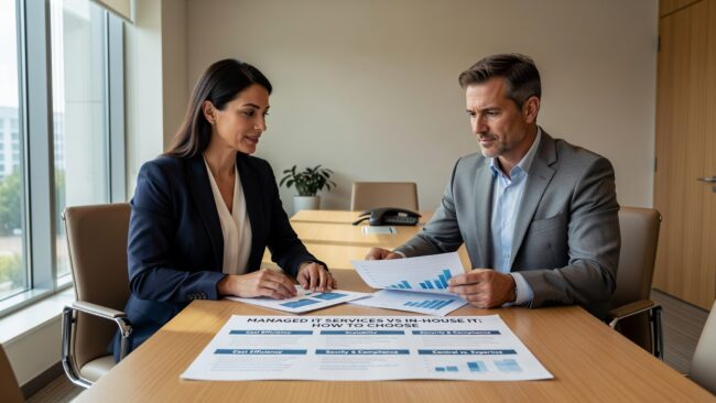 Managed IT Services vs In-House IT: How to Choose Featured Image Weighing managed IT services vs in-house IT? This practical guide helps business leaders compare both models and make the right call for their company.