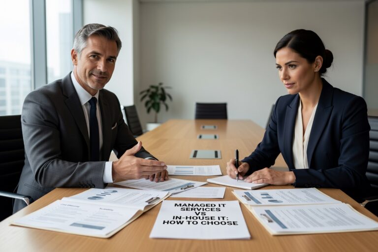 Compare managed IT services vs in house IT for growing businesses. Learn when each approach works best and how co-managed IT combines both benefits.