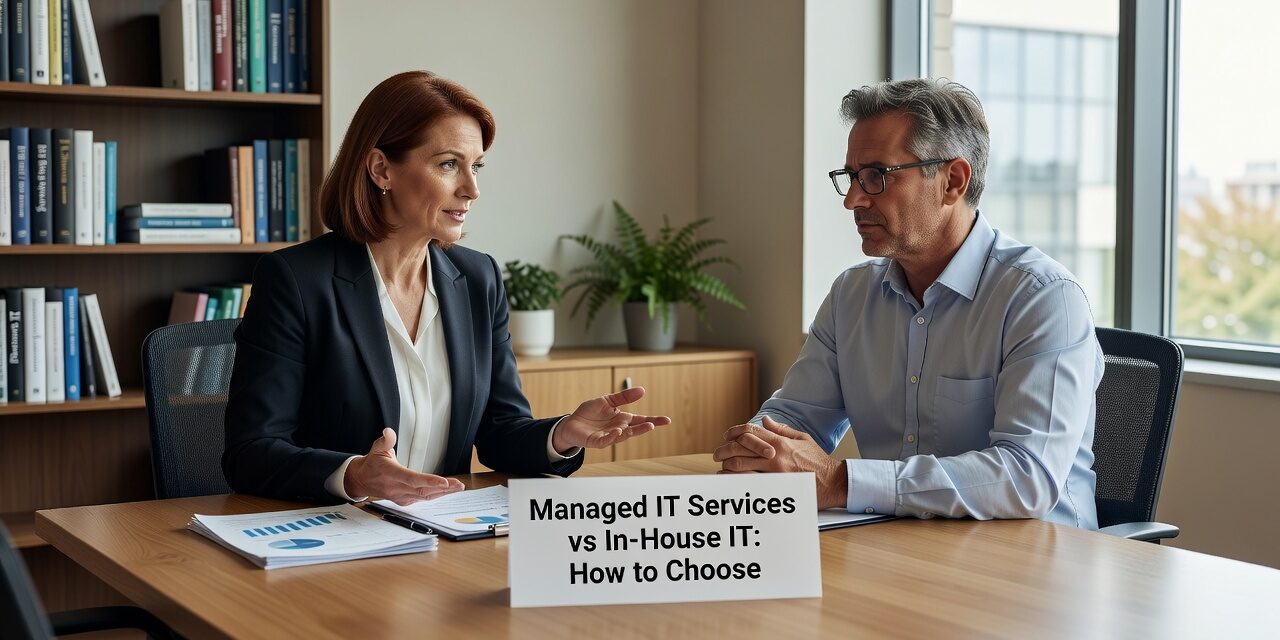Comparing managed IT services vs in-house IT? This plain-English guide covers real costs, coverage gaps, and how to decide what fits your business.
