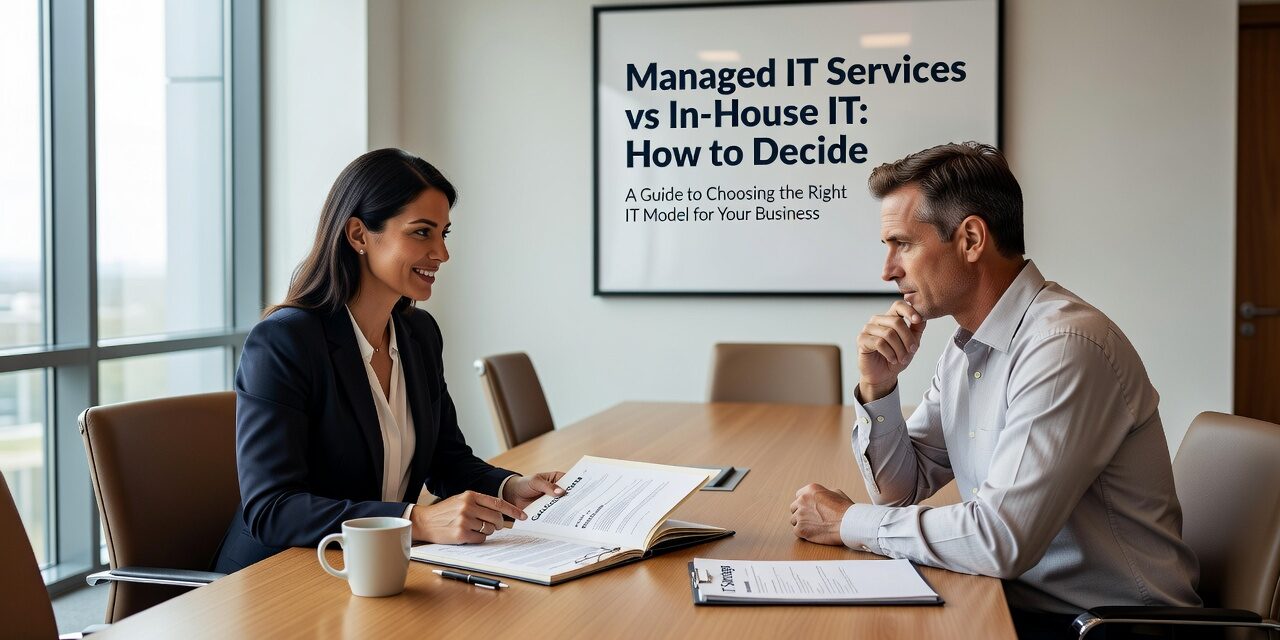 Comparing managed IT services vs in-house IT? Learn what each model covers, where each falls short, and how to decide what fits your business.
