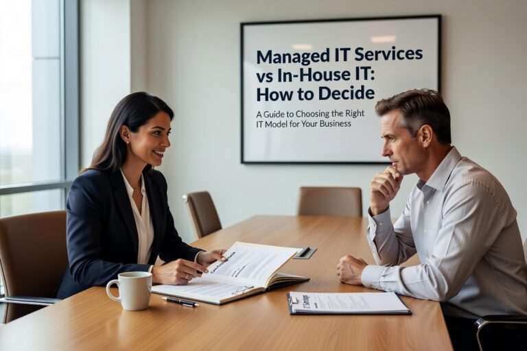 Comparing managed IT services vs in-house IT? Learn what each model covers, where each falls short, and how to decide what fits your business.