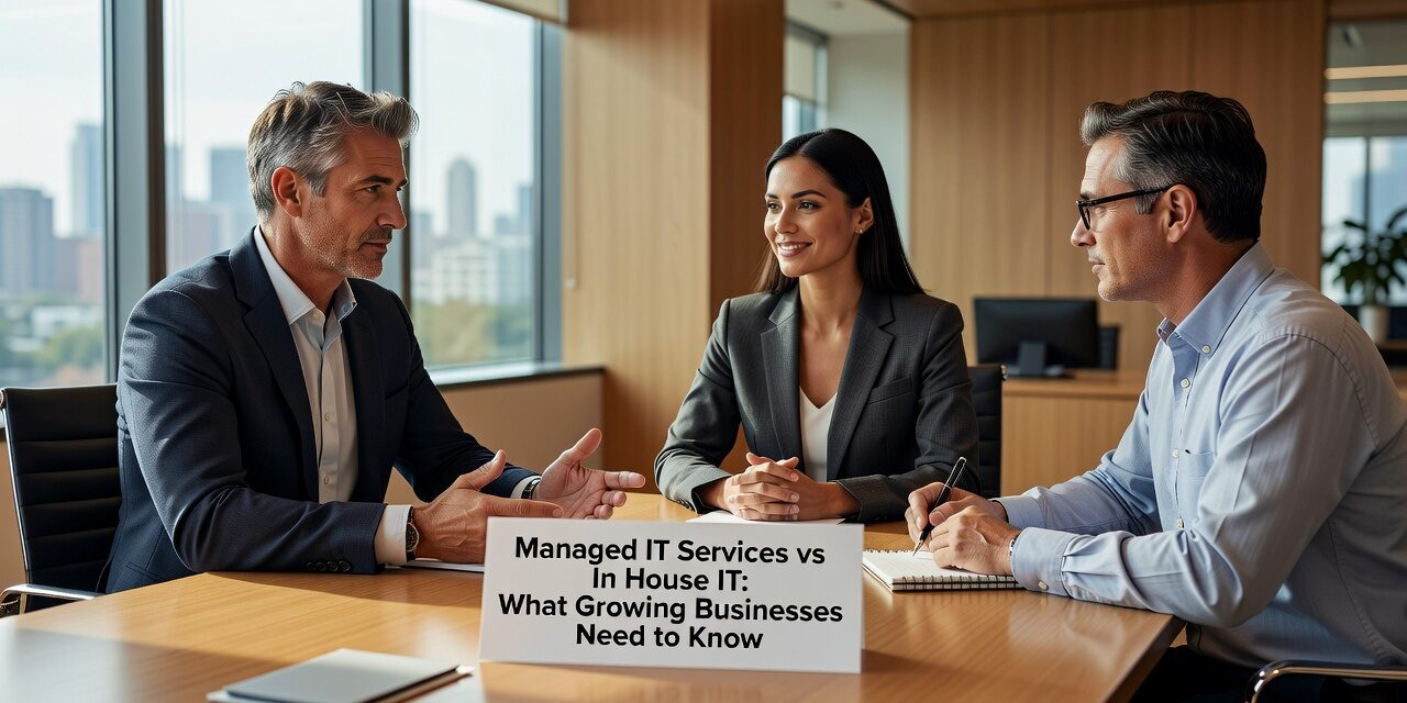 Managed IT Services vs In House IT: What Growing Businesses Need to Know Featured Image Compare managed IT services vs in house IT for growing businesses. Learn the real costs, benefits, and decision factors to choose the right IT support model.