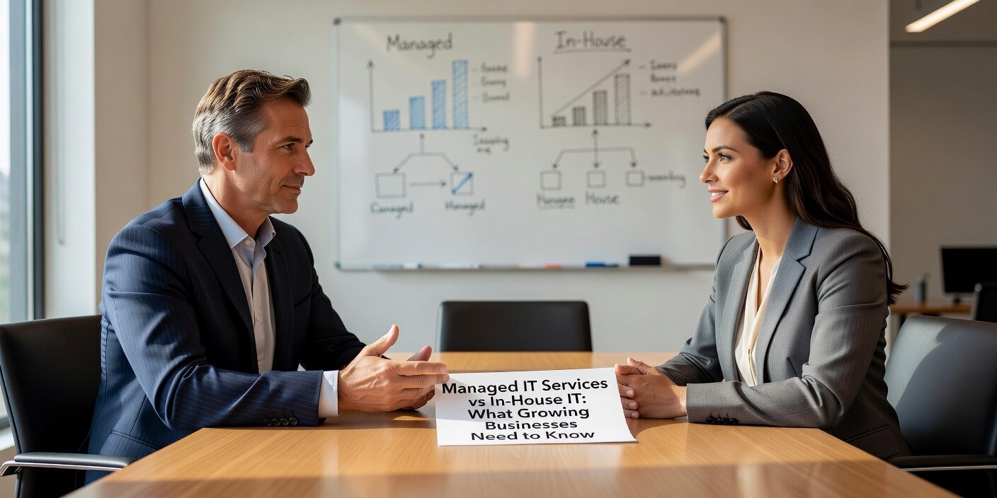 Compare managed IT services vs in house IT costs, benefits and challenges. Learn which approach works best for growing businesses and budget planning.