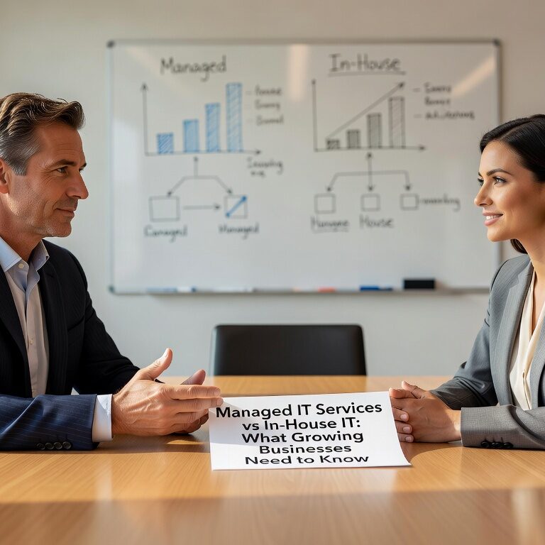 Compare managed IT services vs in house IT costs, benefits and challenges. Learn which approach works best for growing businesses and budget planning.