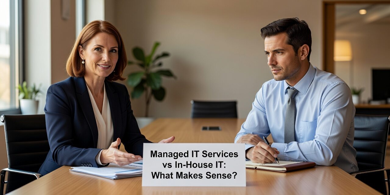 Comparing managed IT services vs in-house IT? This guide covers real costs, coverage gaps, and how to decide what fits a 20–200 employee company.