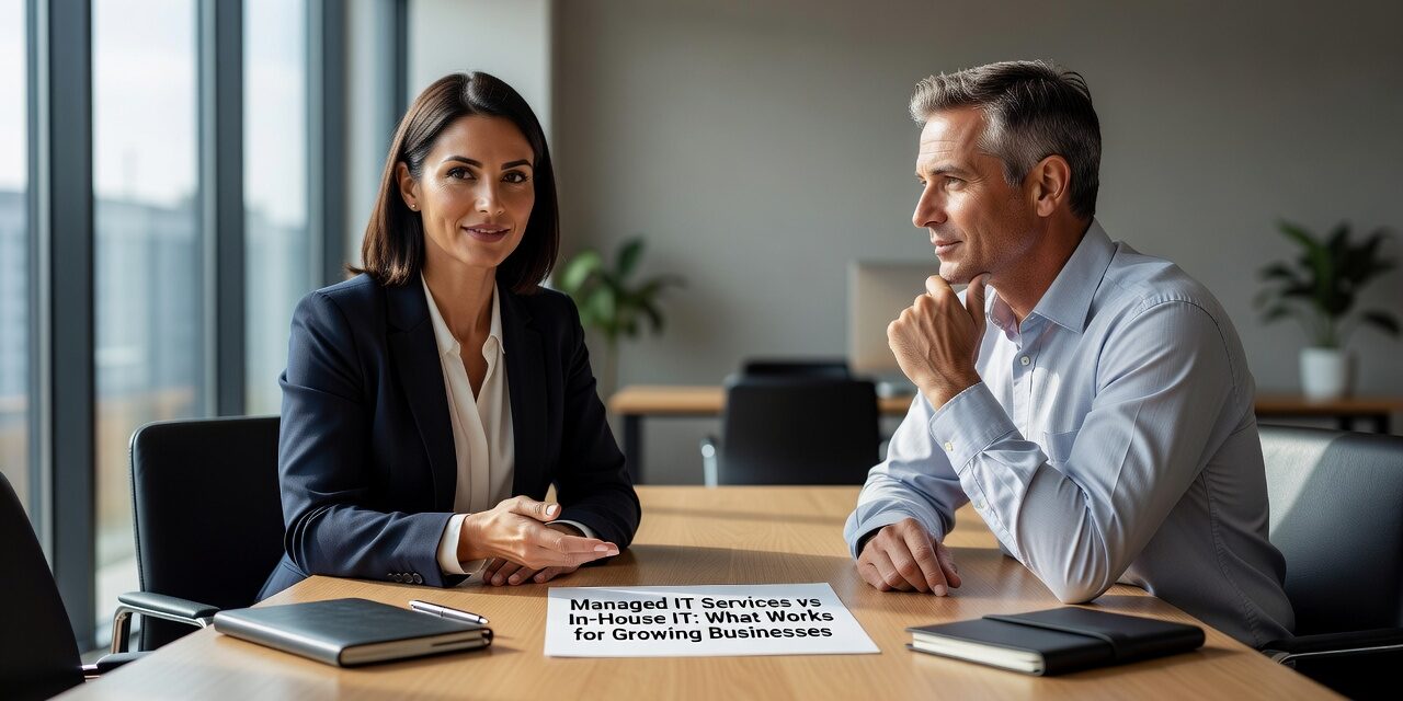Managed IT Services vs In-House IT: What Works for Growing Businesses Featured Image Compare managed IT services vs in-house IT for growing businesses. Learn about costs, expertise, control trade-offs to make the right decision.