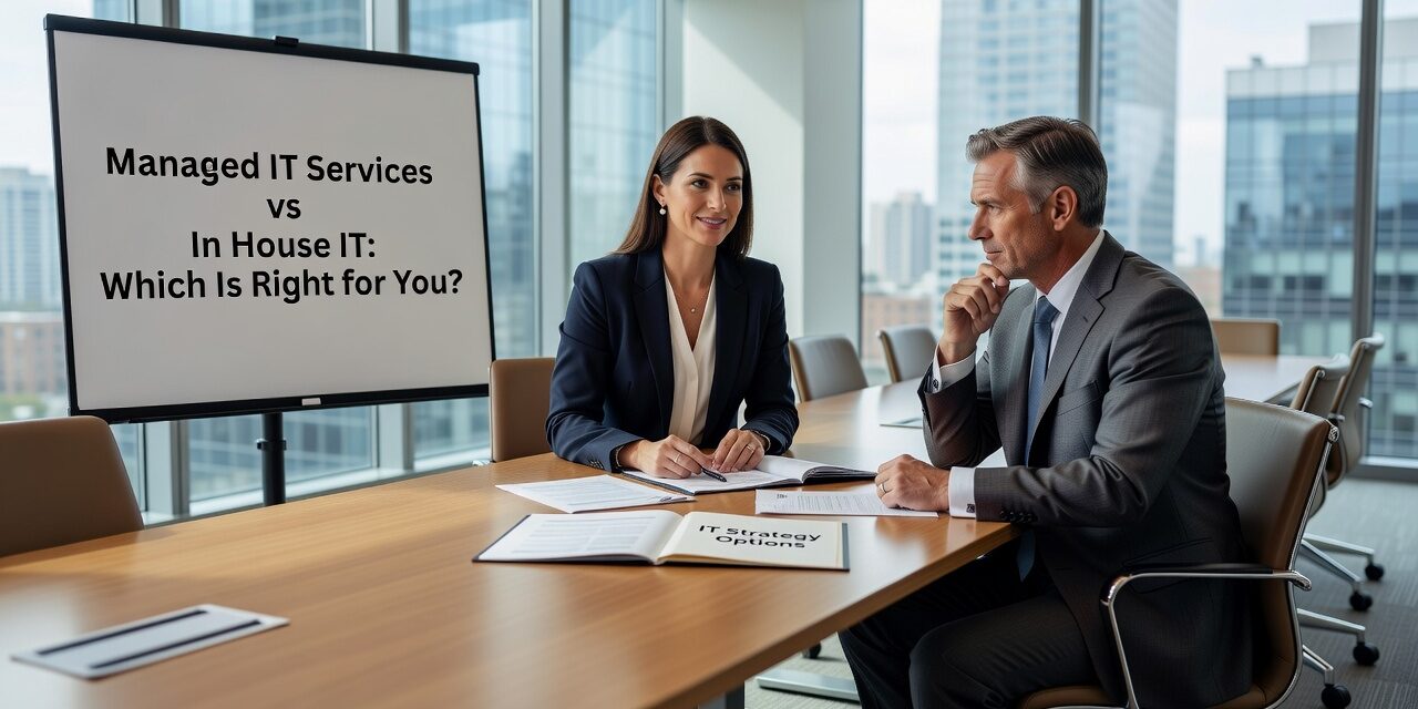 Managed IT Services vs In House IT: Which Is Right for You? Featured Image Compare managed IT services vs in house IT for your business. Learn the costs, benefits, and decision factors to choose the right IT support approach.
