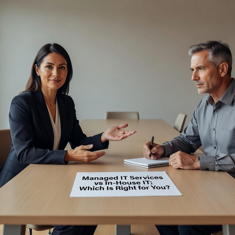 Managed IT Services vs In House IT: Which Is Right for You? Featured Image Compare managed IT services vs in house IT costs, expertise, and scalability. Learn which approach delivers better value and security for your business.