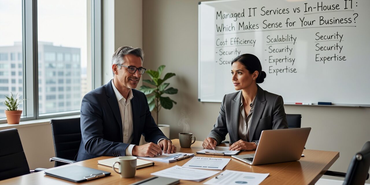 Compare managed IT services vs in house IT costs, benefits and drawbacks. Learn which approach works best for small businesses and growing companies.