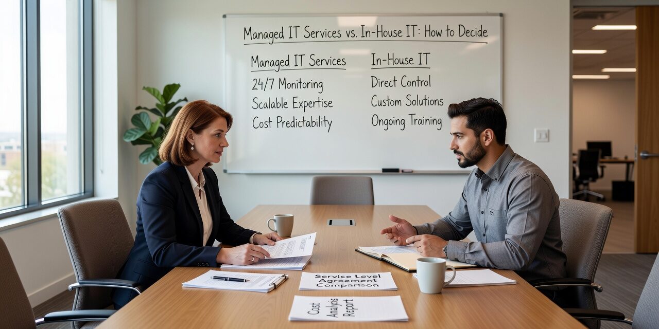 Comparing managed IT services vs. in-house IT? Here's how to think through the real costs, coverage gaps, and when each model makes sense for your business.