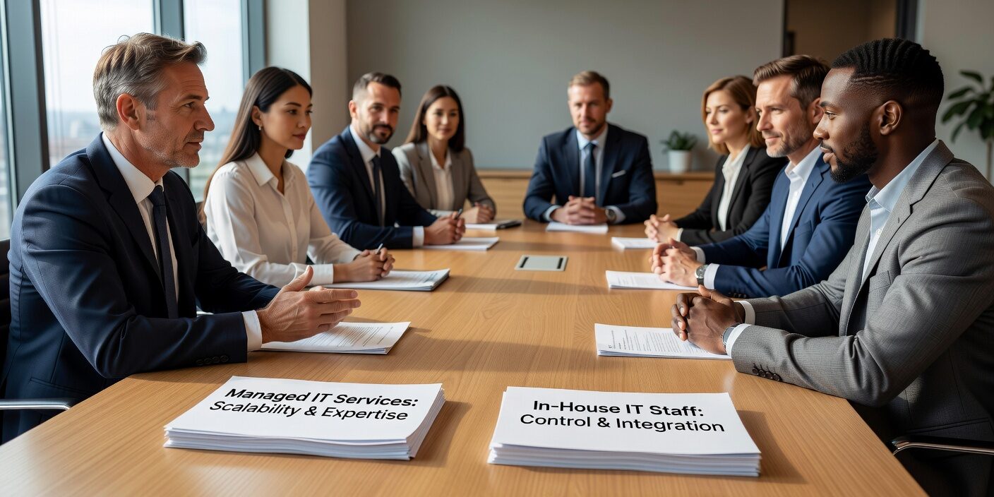 Compare managed IT vs hiring in-house IT staff. Learn about costs, coverage, expertise, and risks to make the right decision for your business growth.