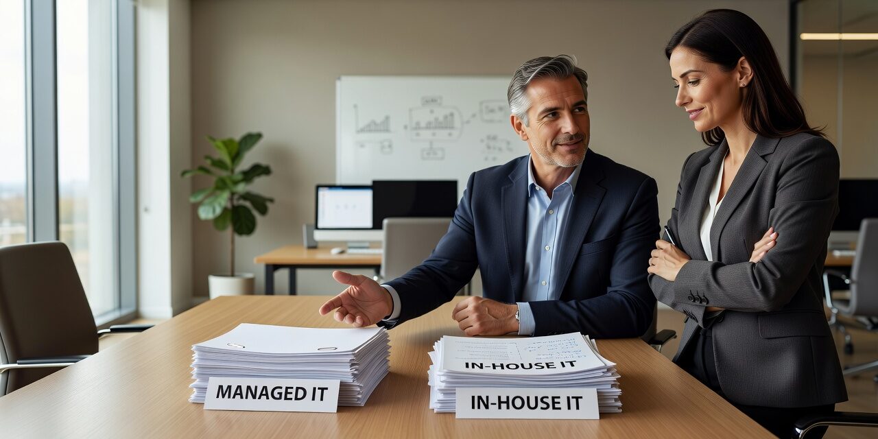 Comparing managed IT services vs in-house IT? Here's a practical breakdown of cost, coverage, and control to help you decide what fits your business.