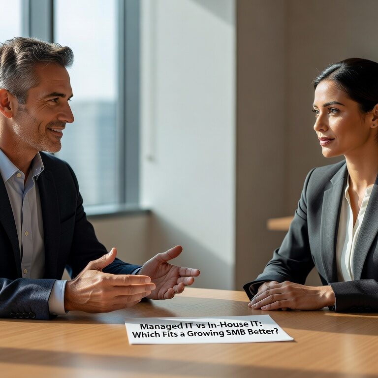 Compare managed IT services vs in-house IT staff for growing SMBs. Learn about costs, benefits, and which option provides better value for your business.
