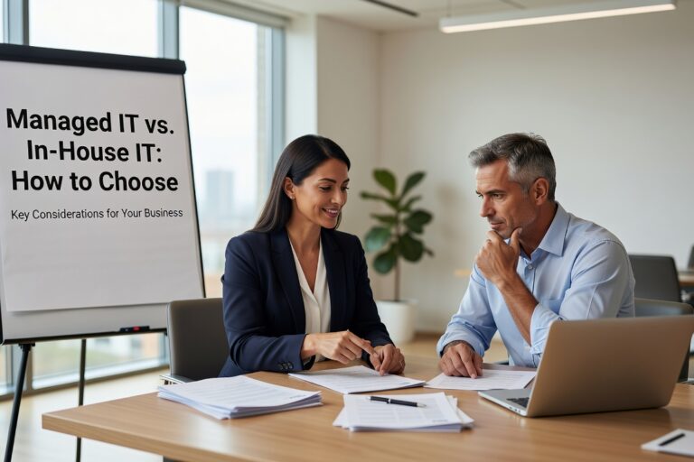 Managed IT vs. In-House IT: How to Choose Featured Image Comparing managed IT services vs in-house IT? Learn the real operational differences, common blind spots, and how to decide what fits your business.