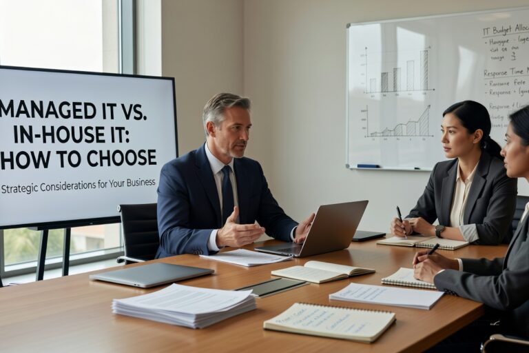 Managed IT vs. In-House IT: How to Choose Featured Image Comparing managed IT services vs. in-house IT? Learn the real operational differences to make the right call for your growing business.