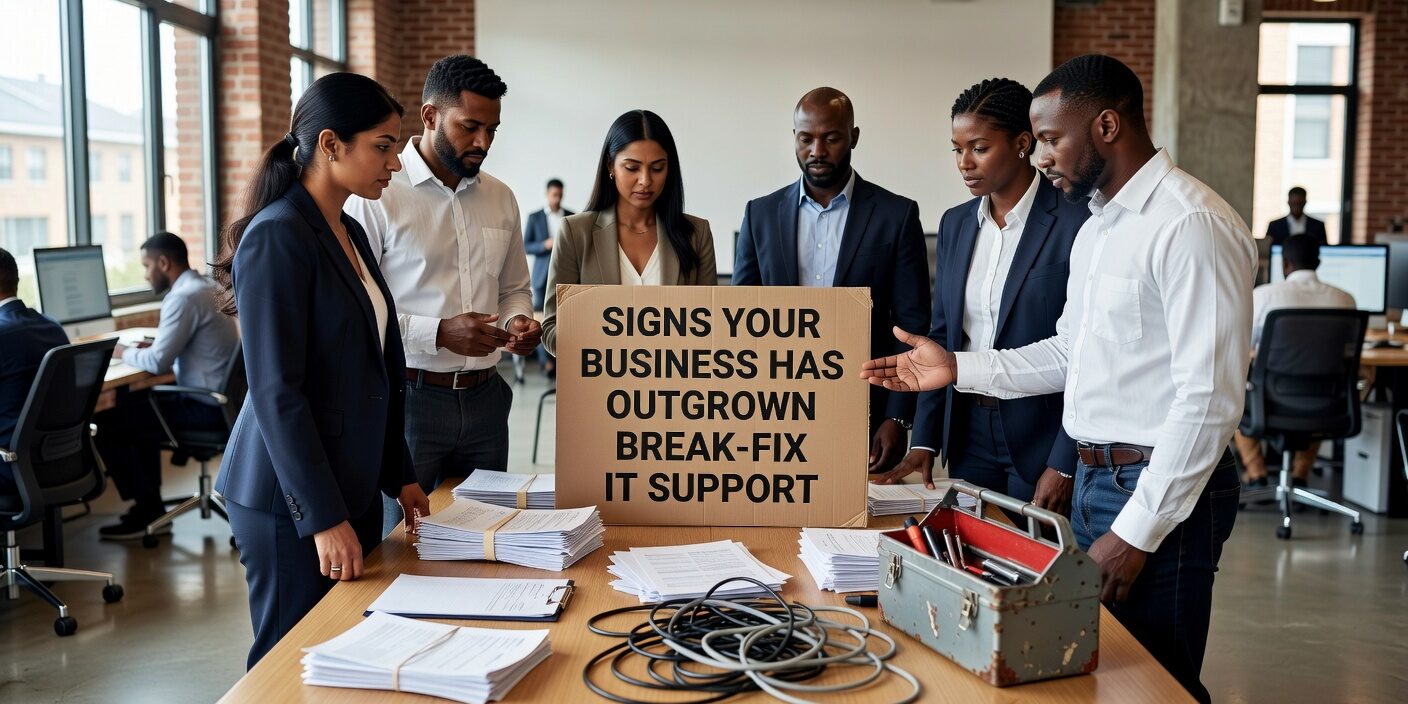 Discover the key warning signs that your business has outgrown break-fix IT support and needs proactive managed services for better reliability.