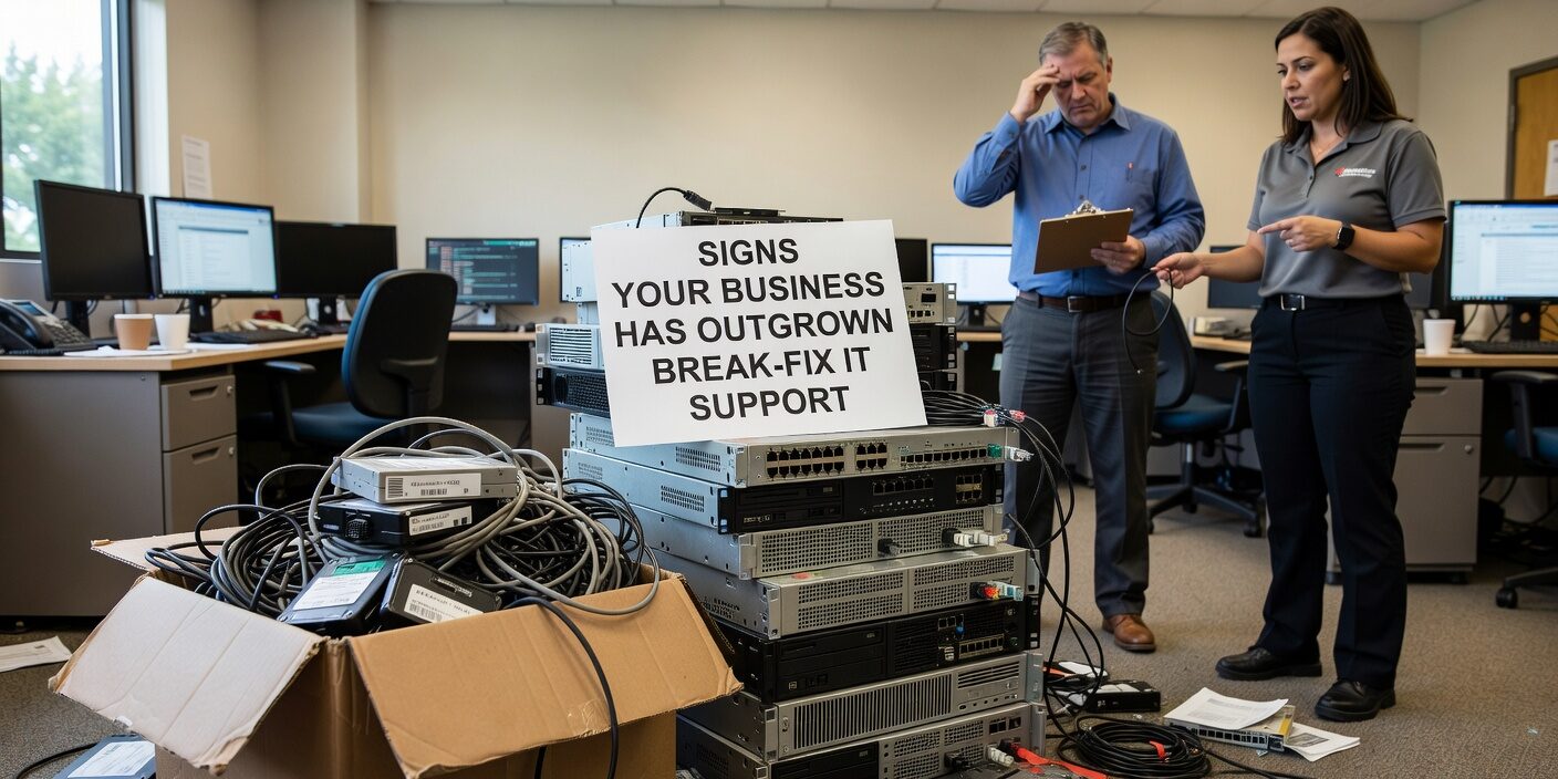 Discover the clear warning signs that your business has outgrown break-fix IT support, from frequent downtime to unpredictable costs and security gaps.