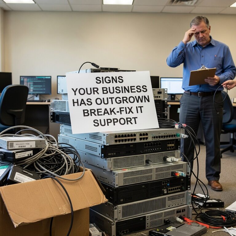 Discover the clear warning signs that your business has outgrown break-fix IT support, from frequent downtime to unpredictable costs and security gaps.