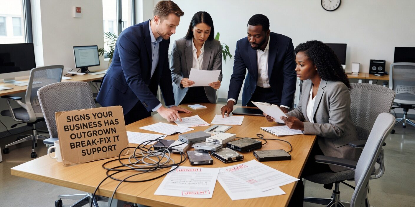 Learn the key indicators that your growing business needs proactive IT support instead of reactive break-fix services for better productivity and security.