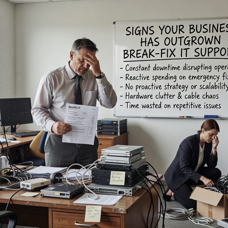 Discover key warning signs that your business has outgrown break-fix IT support, from recurring downtime to security gaps and unpredictable costs.
