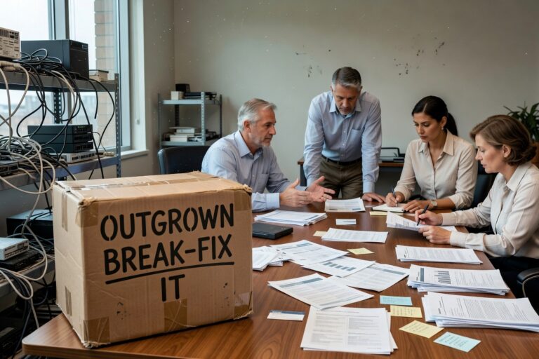Discover the key warning signs that your growing business has outgrown break fix IT support and needs a more strategic technology approach.