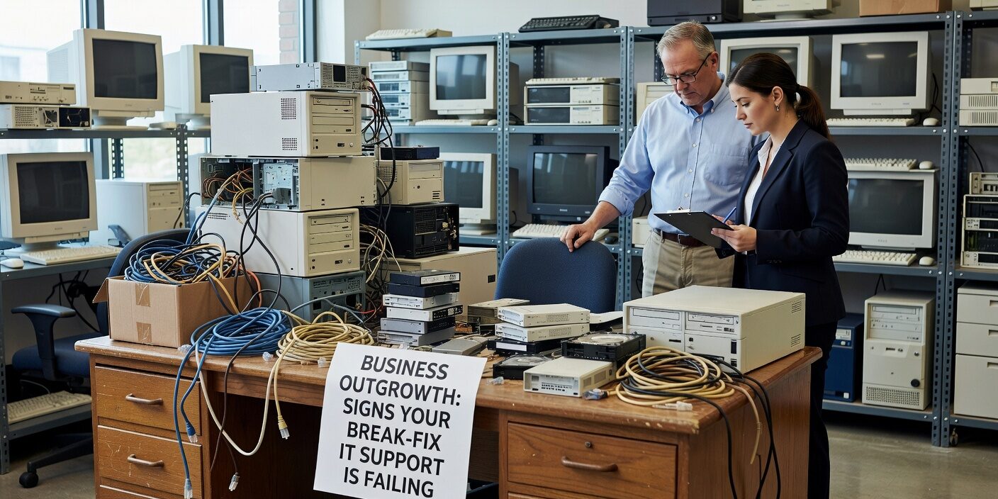 Discover the clear warning signs that your growing business has outgrown break-fix IT support and needs proactive managed IT services instead.