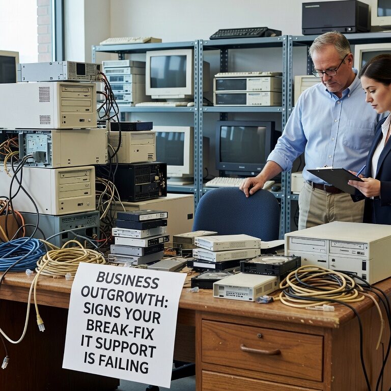 Discover the clear warning signs that your growing business has outgrown break-fix IT support and needs proactive managed IT services instead.