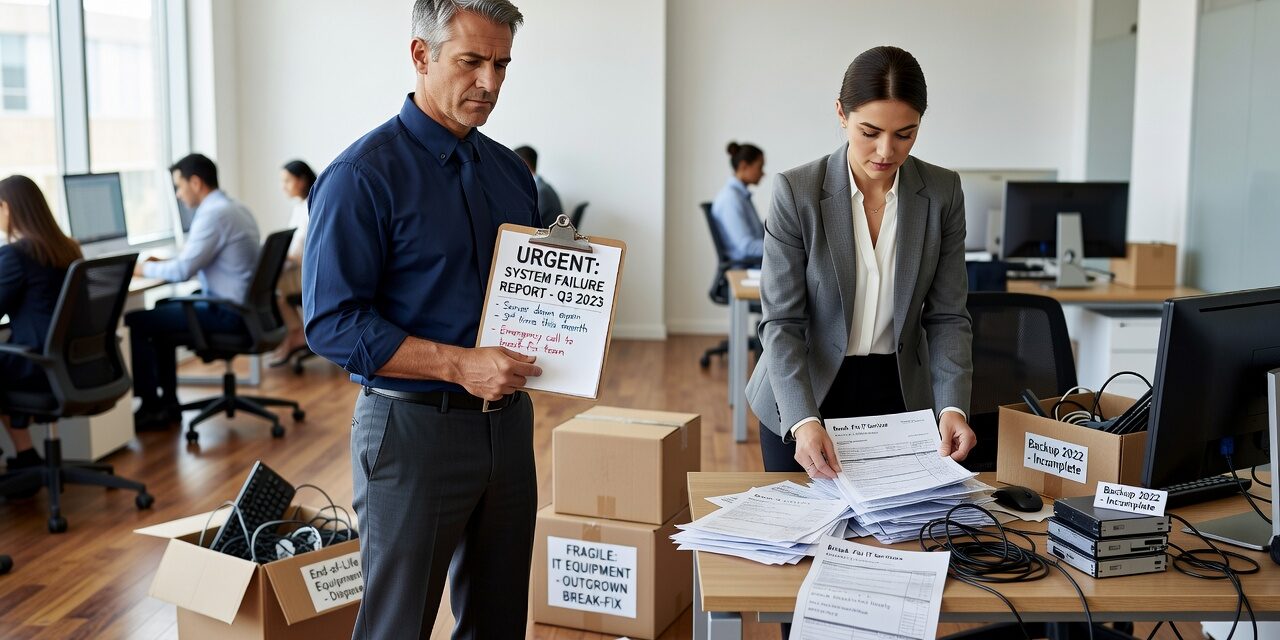 Signs Your Business Has Outgrown Break Fix IT Support Featured Image Learn the warning signs that indicate your growing business needs to move beyond break-fix IT support to managed services for better reliability and growth.