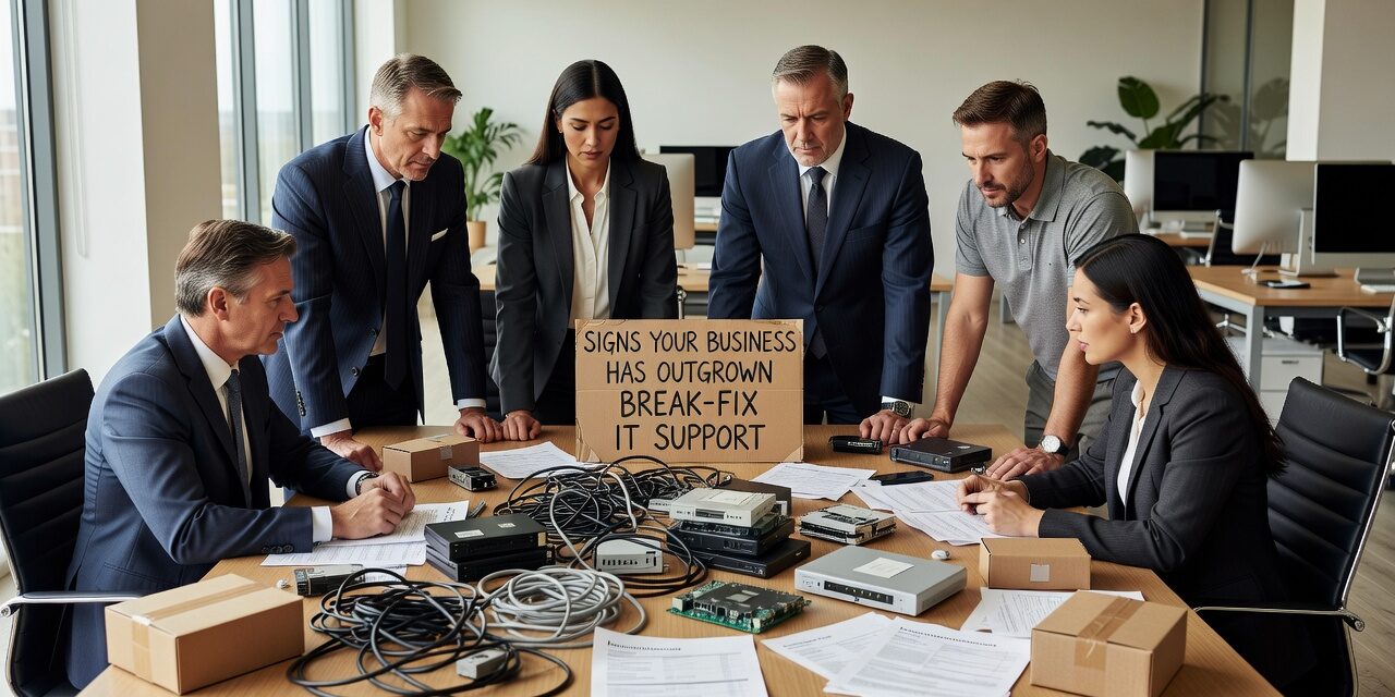 Signs Your Business Has Outgrown Break Fix IT Support Featured Image Discover key warning signs that your business has outgrown break-fix IT support, from recurring problems to unpredictable costs and frequent downtime.