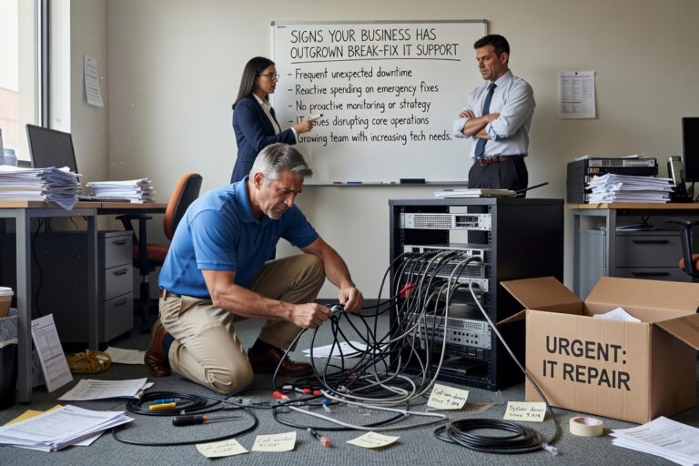 Learn the key signs your business has outgrown break-fix IT support, from recurring problems to unpredictable costs and lost productivity.