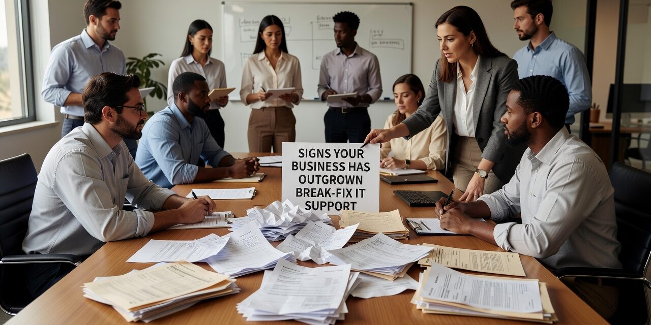 Signs Your Business Has Outgrown Break Fix IT Support Featured Image Discover the key warning signs that indicate your business has outgrown break-fix IT support and needs proactive managed IT services instead.