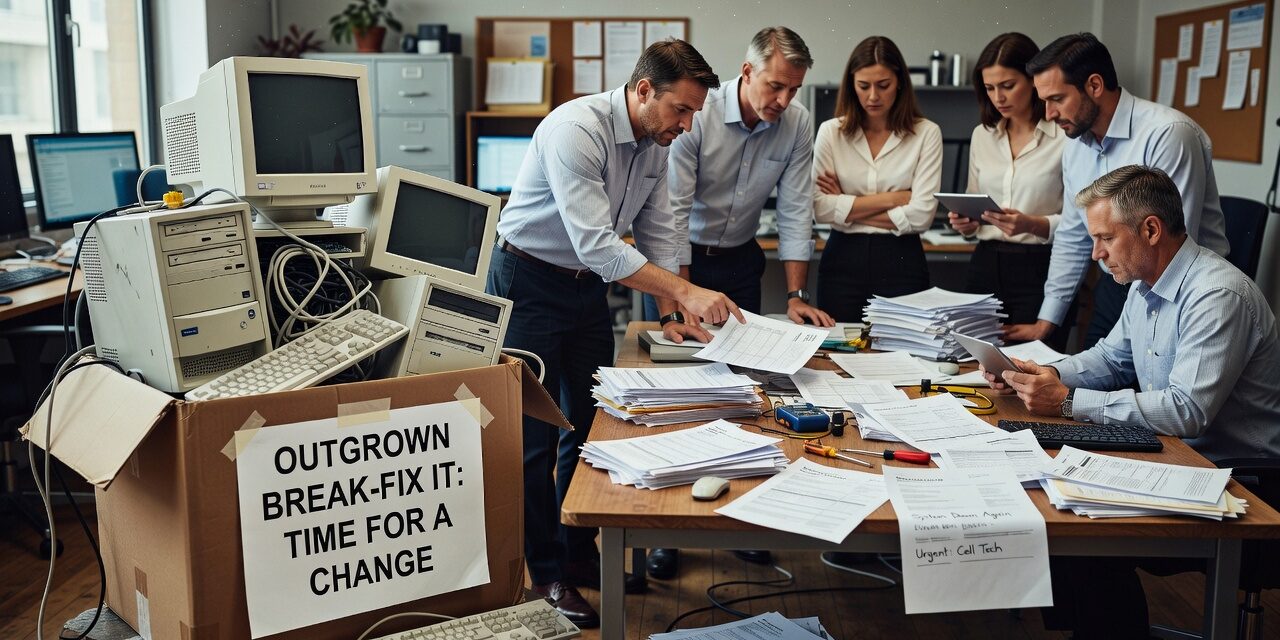 Signs Your Business Has Outgrown Break Fix IT Support Featured Image Learn the key warning signs that indicate your growing business has outgrown informal break-fix IT support and needs a more professional approach.