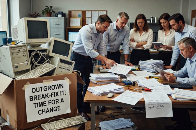 Learn the key warning signs that indicate your growing business has outgrown informal break-fix IT support and needs a more professional approach.