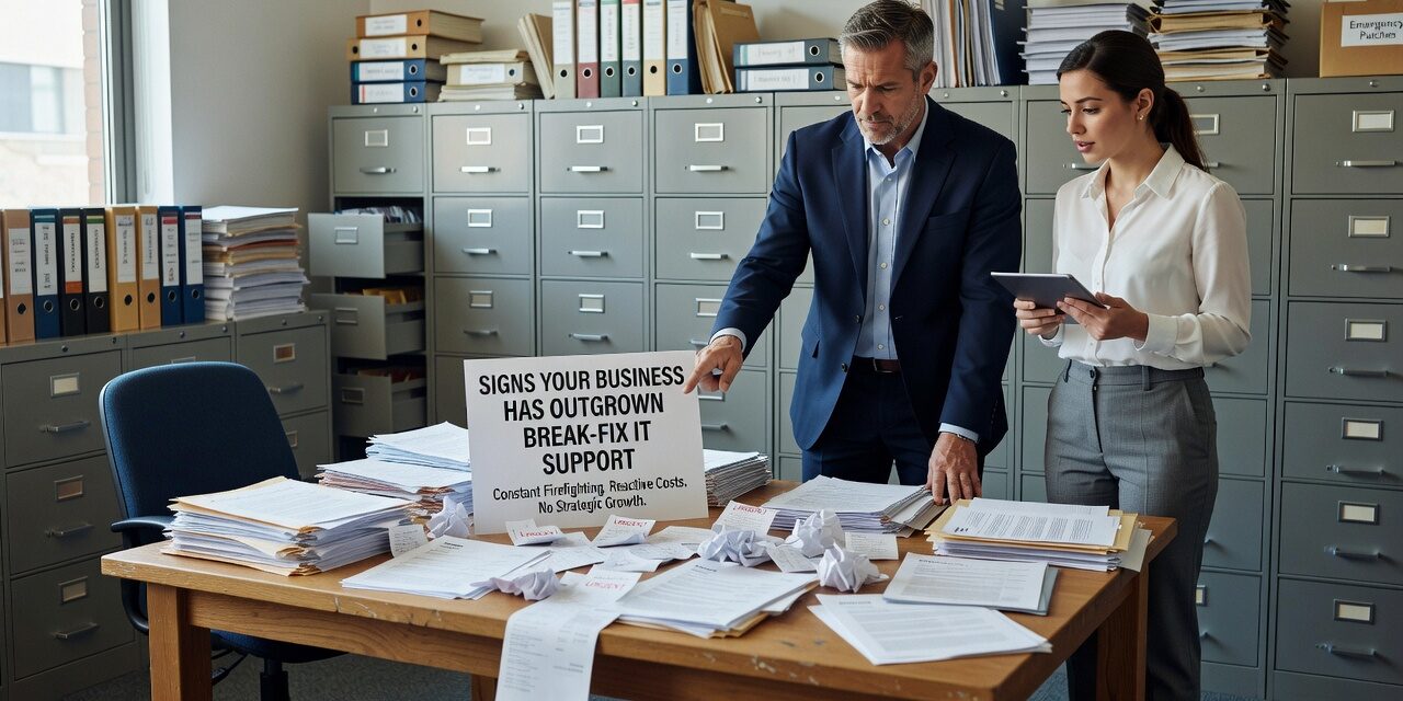 Signs Your Business Has Outgrown Break Fix IT Support Featured Image Recognize the warning signs that your growing business needs proactive IT support instead of break-fix services to prevent costly downtime and frustration.