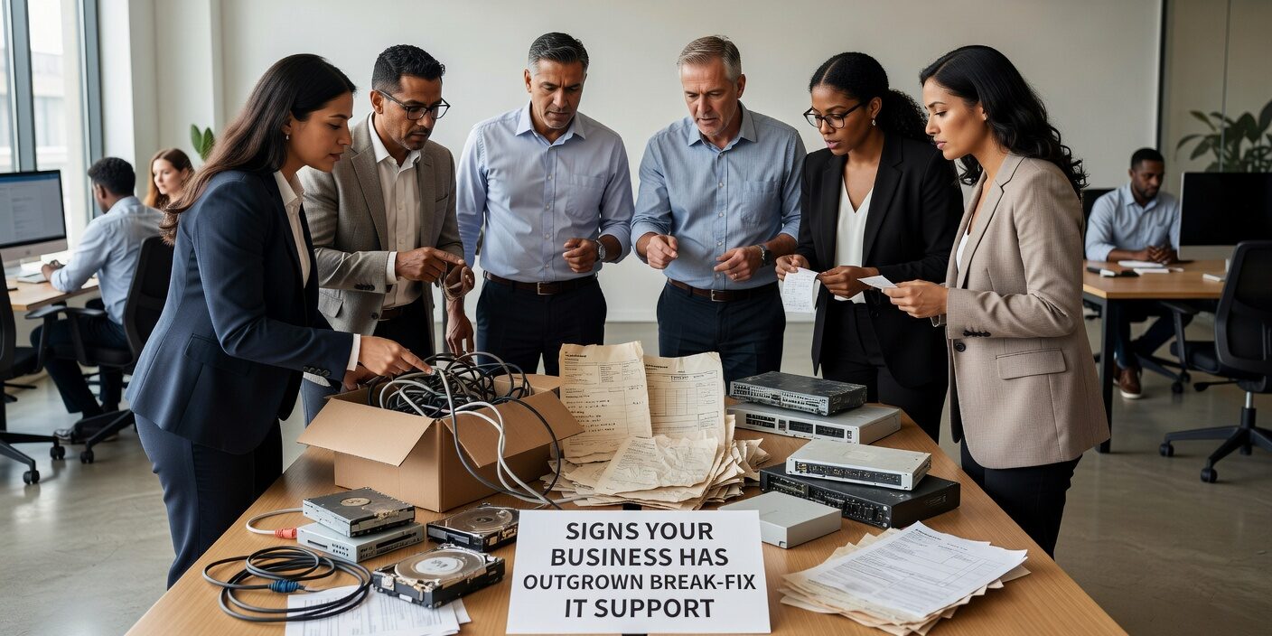 Learn the key warning signs that indicate your growing business has outgrown break-fix IT support and needs proactive technology management.