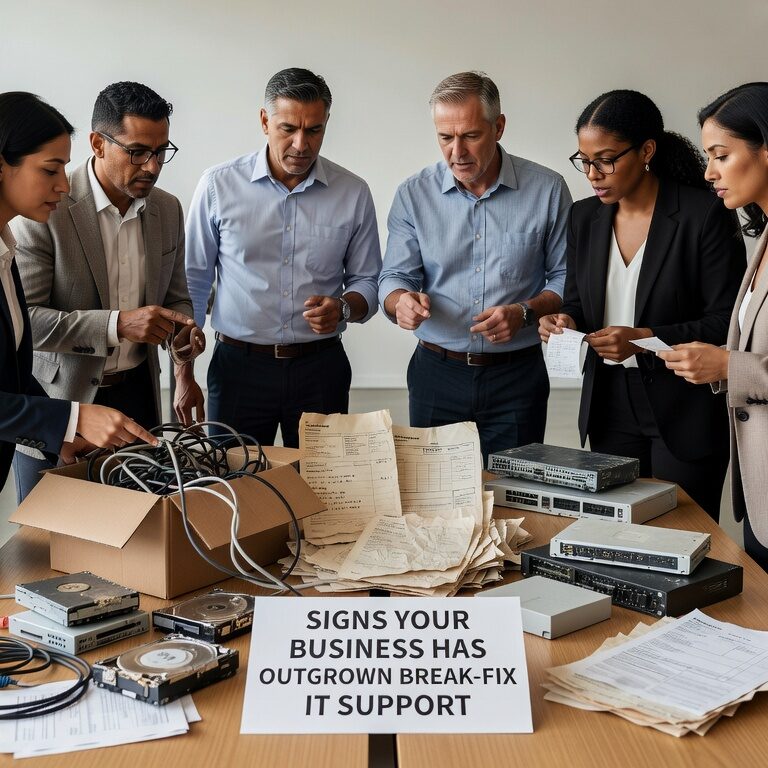 Learn the key warning signs that indicate your growing business has outgrown break-fix IT support and needs proactive technology management.