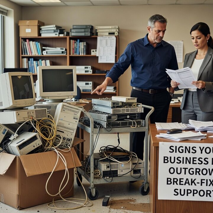 Signs Your Business Has Outgrown Break Fix IT Support Featured Image Learn the key indicators that your growing business needs more comprehensive IT support than break-fix services can provide.