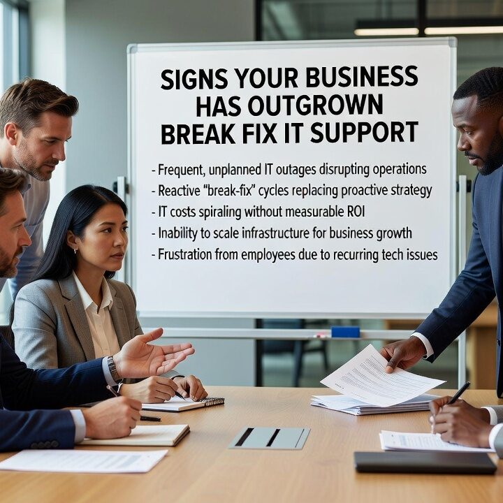 Learn the warning signs that your business has outgrown break-fix IT support, including response time issues and vendor management challenges.